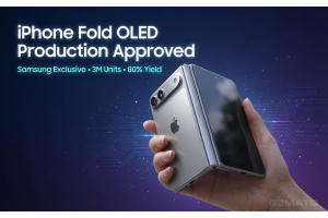 iPhone Fold OLED Panel Production Approved: Samsung Exclusive, 3M Units, 80% Yield