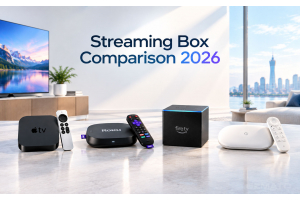Streaming Box Comparison 2026: Apple TV 4K vs. Roku Ultra vs. Fire TV Cube vs. Google TV Streamer