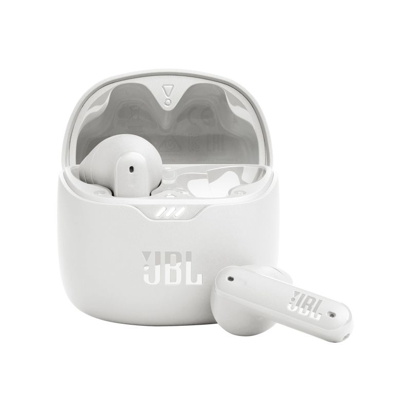 JBL Tune Flex Ture Active Noise Cancelling with Smart Ambient IPX4 Wireless Earbuds - White