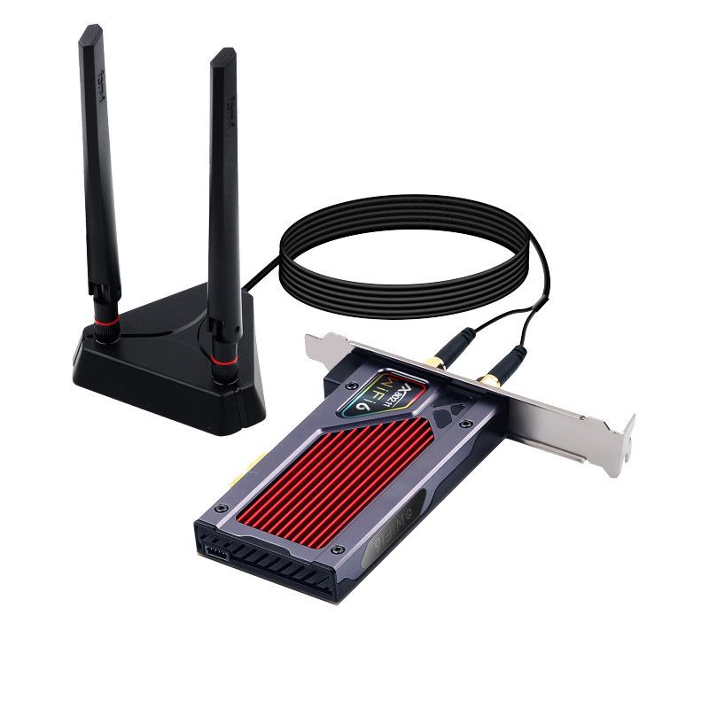 Intel PCIe Dual Band Adapter AX200 Wi-Fi 6 Bluetooth 5.1 Network WiFi Card 802.11ax/ac 2.4G 5G RGB Desktop PC