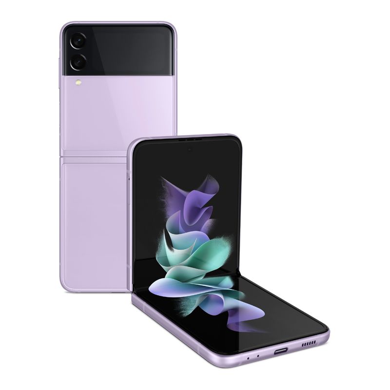 Samsung - Galaxy Z Flip3 5G 256GB Factory Unlocked Global Carrier Network - Lavender