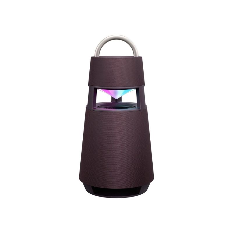 LG - XBOOM 360 Portable Bluetooth Omnidirectional Speaker - Burgundy
