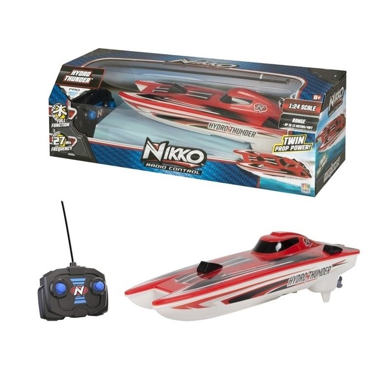 Nikko Radio Control RC HydroThunder Speed Boat. 1:24 Scale w/ 27 MHz Frequency