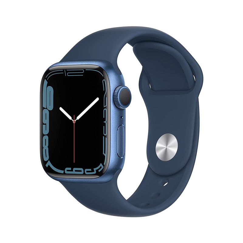 Apple Watch Series 7 Aluminum with Sport Band-Blue-GPS-41mm