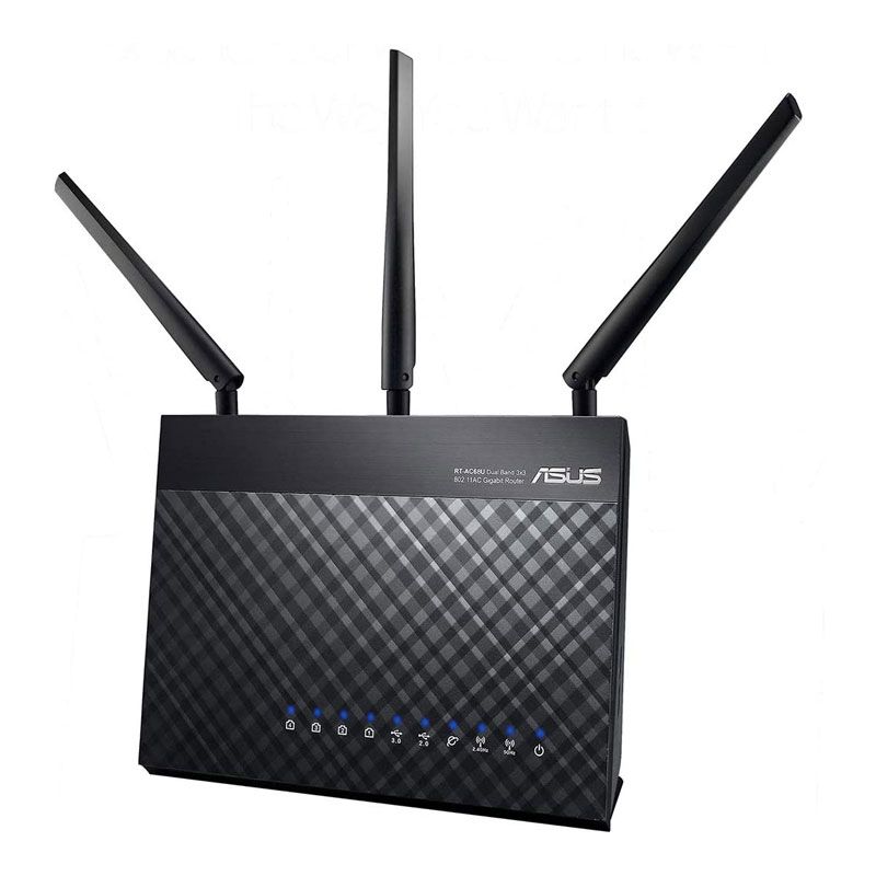 ASUS AC1900 WiFi Gaming Router (RT-AC68U) - Dual Band Gigabit Wireless Internet Router, Gaming & Streaming, AiMesh Compatible, Included Lifetime Internet Security, Adaptive QoS, Parental Control