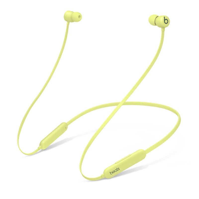 Beats Flex Wireless Earbuds – Apple W1 Headphone Chip, Magnetic Earphones, Class 1 Bluetooth, 12 Hours of Listening Time, Built-in Microphone - -Yellow