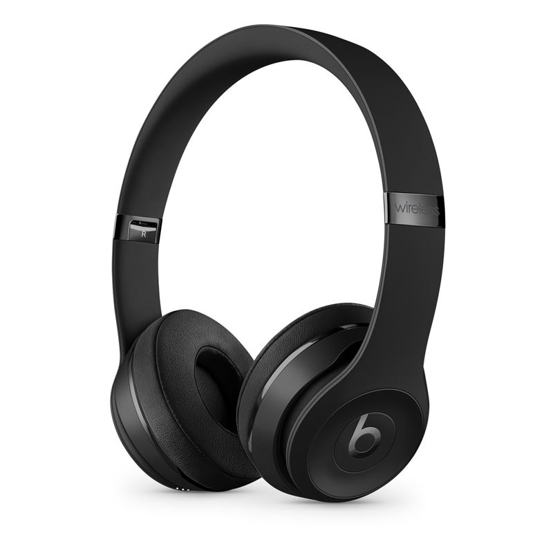 Beats Solo 3 Wireless On-Ear Headphones - Apple W1 Headphone Chip, Class 1 Bluetooth, 40 Hours of Listening Time, Built-in Microphone - -Black