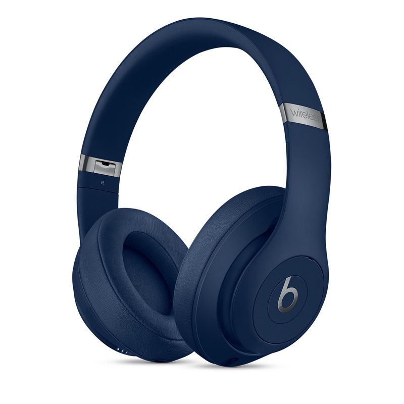 Beats Studio3 Wireless Noise Cancelling Over-Ear Headphones - Apple W1 Headphone Chip, Class 1 Bluetooth, 22 Hours of Listening Time, Built-in Microphone - -Blue
