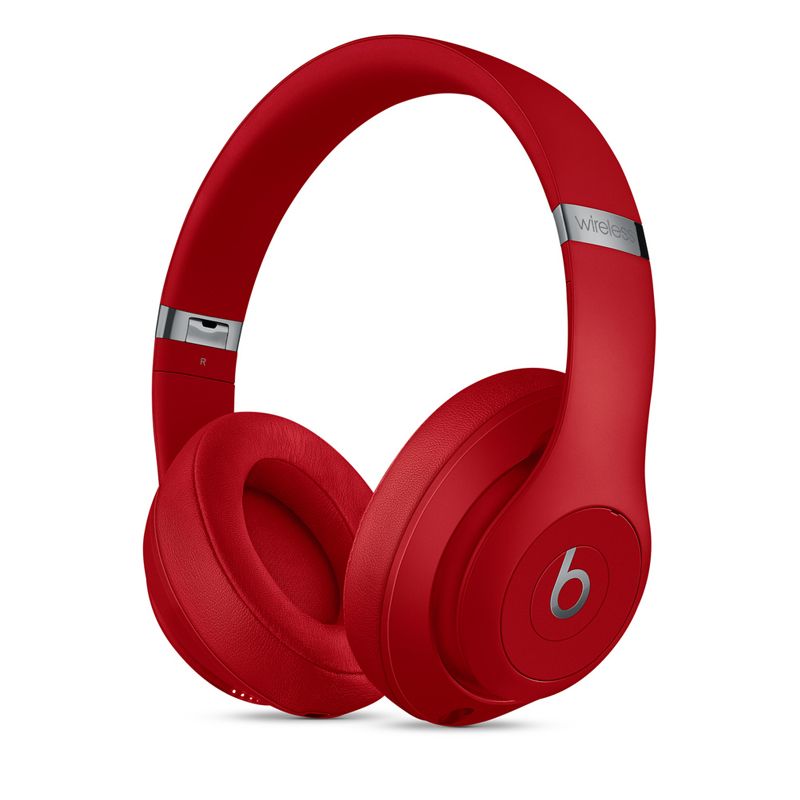 Beats Studio3 Wireless Noise Cancelling Over-Ear Headphones - Apple W1 Headphone Chip, Class 1 Bluetooth, 22 Hours of Listening Time, Built-in Microphone - -Red