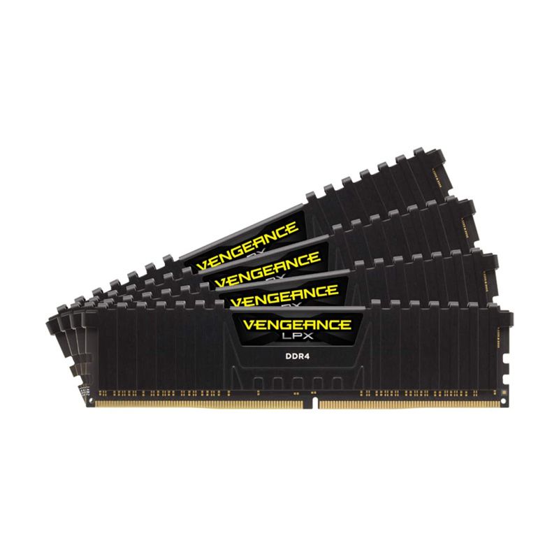 CORSAIR Vengeance LPX 128GB (4x32GB) DDR4 3600 (PC4-28800) C18 1.35V Desktop Memory - Black