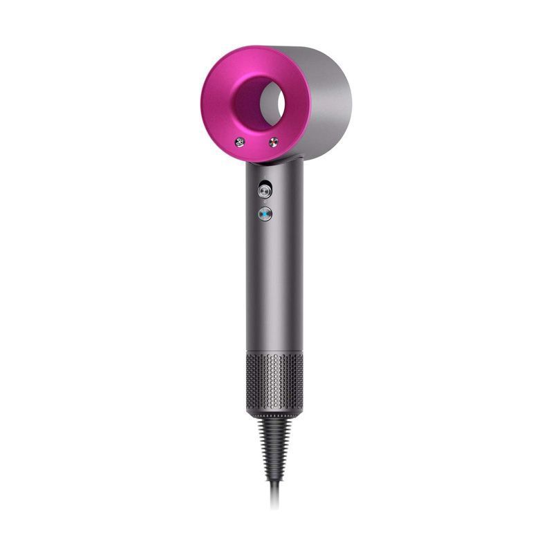 Dyson Supersonic Hair Dryer HD01, 2.7 Meter Power Cable, UK Power Adapter Iron/Fuchsia, 1600W 220-240V 50/60Hz