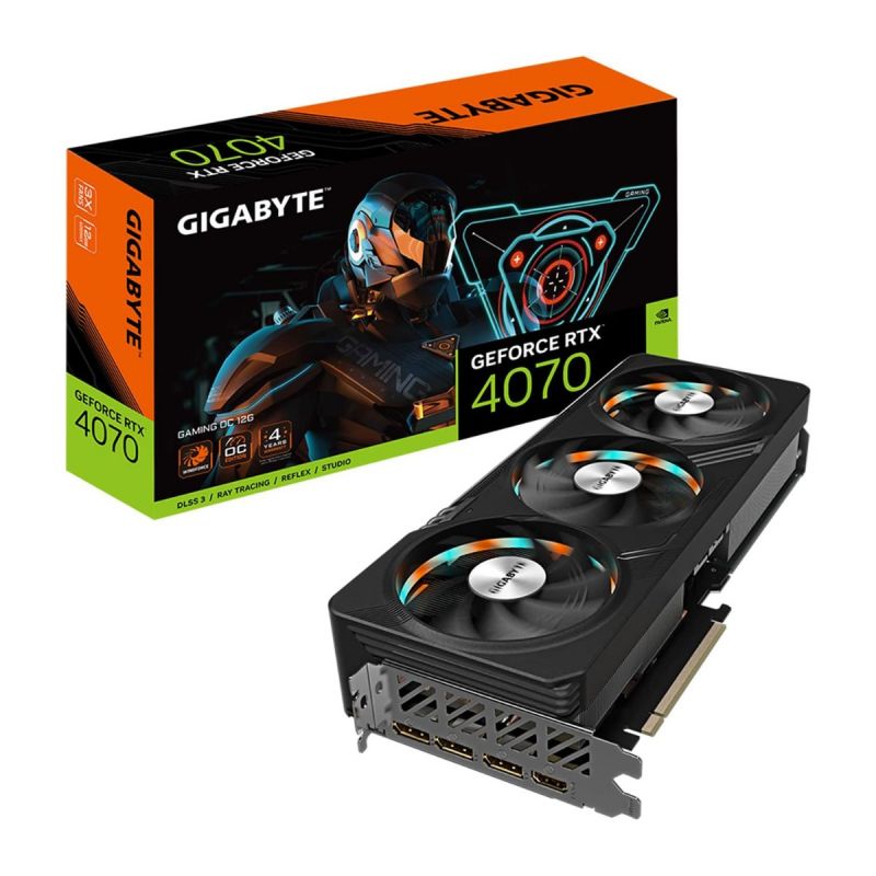 GIGABYTE GeForce RTX 4070 Gaming OC 12G Graphics Card, 3X WINDFORCE Fans, 12GB 192-bit GDDR6X, GV-N4070GAMING OC-12GD Video Card