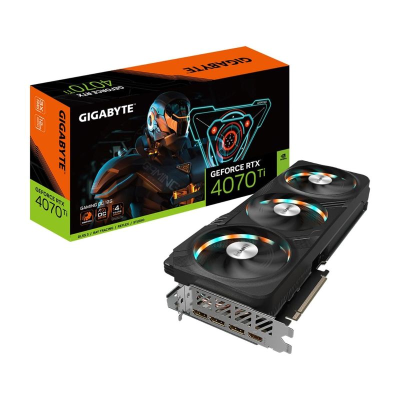 GIGABYTE GeForce RTX 4070 Ti Gaming OC 12G Graphics Card, 3X WINDFORCE Fans, 12GB 192-bit GDDR6X, GV-N407TGAMING OC-12GD Video Card