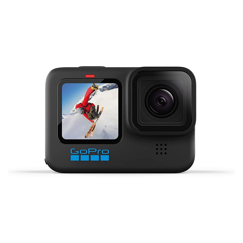 GoPro HERO10 Black - Waterproof Action Camera with Front LCD and Touch Rear Screens, 5.3K60 Ultra HD Video, 23MP Photos, 1080p Live Streaming, Webcam, Stabilization
