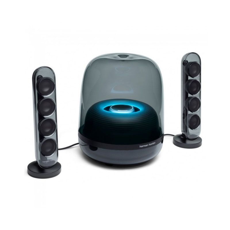 Harman Kardon SoundSticks 4-2.1 Bluetooth Speaker System with Deep Bass and Inspiring Industrial Design - Black gzstuff.net