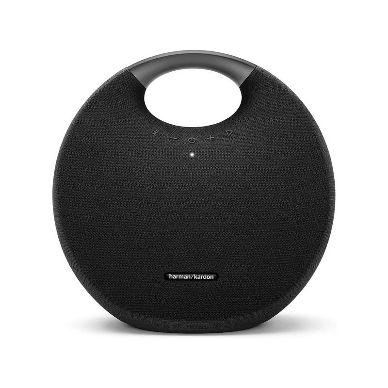 Harman Kardon Onyx Studio 6 Wireless Bluetooth Speaker - IPX7 Waterproof Extra Bass Sound System with Rechargeable Battery and Built-in Microphone - Black