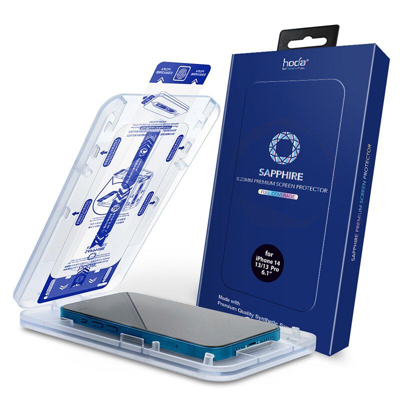 hoda iPhone 14, Pro, Max Sapphire Screen Protector 6.1“ | 6.7" with Dust-Free Helper