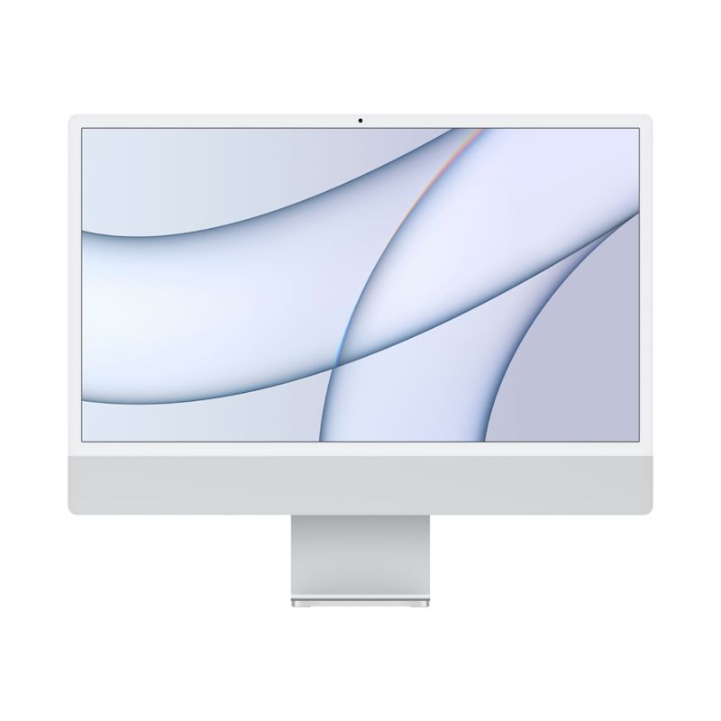24" iMac® with Retina 4.5K display - Apple M1 - 8GB Memory - w/Touch ID (Latest Model) -Silver-512GB