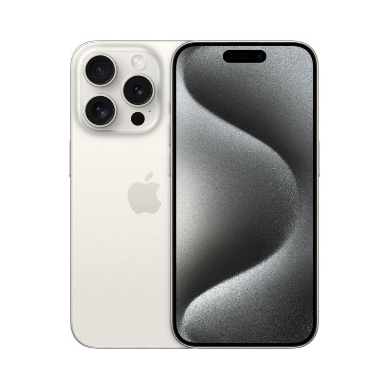 Apple - iPhone 15 Pro 1TB Factory Unlocked - Bright Star Resource - White Titanium