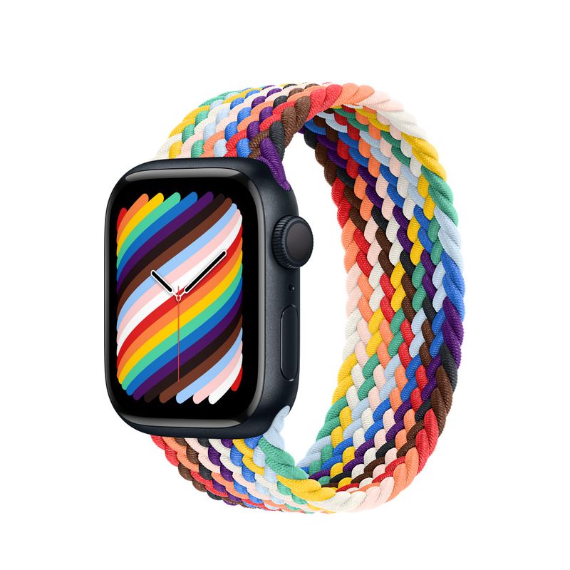Apple Watch Series 8 Midnight Aluminum Case with Braided Solo Loop