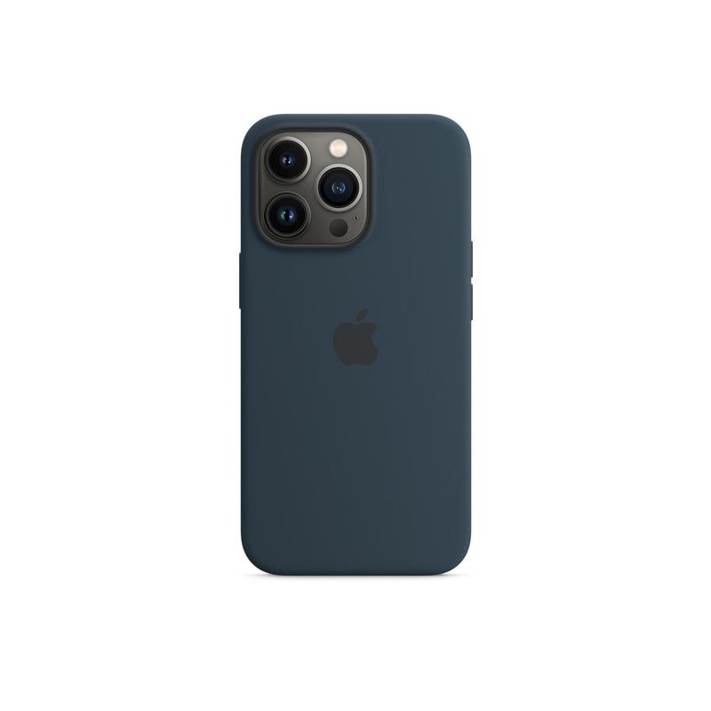 Apple iPhone 13 Pro Silicone Case with MagSafe-Abyss Blue-6.1-Inch