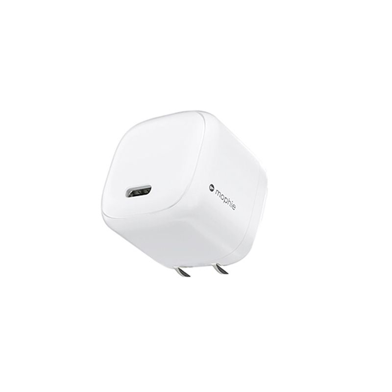 mophie mini PD 20W USB-C Wall Cable, Fast Wall Charger (Apple Exclusive) for iPhone, iPad 100V - 240V 50/60Hz 