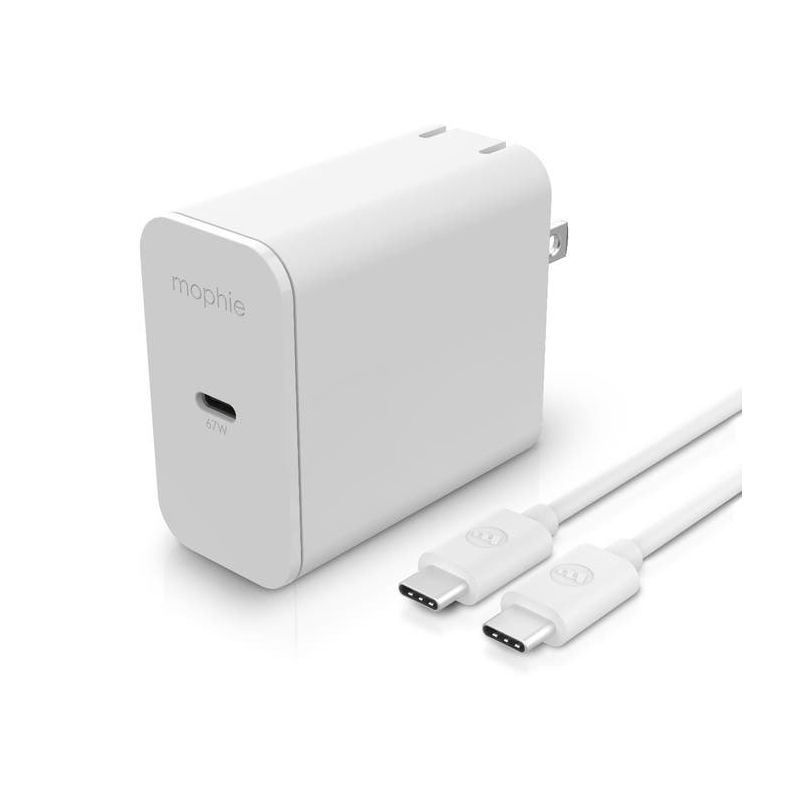 mophie Speedport 67 with USB-C cable 67W GaN Fast Wall Charger  (Apple Exclusive) , for MacBook Air (2020), iPad, iPhone, Apple Devices, USB-C Devices