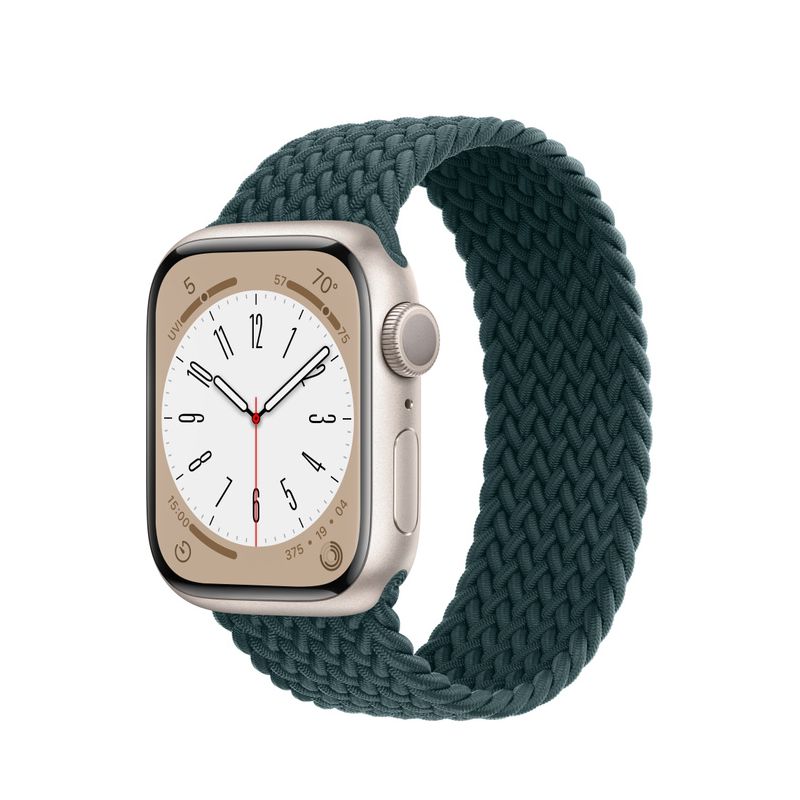 Apple Watch Series 8 - Starlight Aluminum Case with Braided Solo Loop