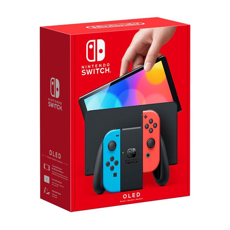 Nintendo Switch™ – OLED Model w/ Neon Red & Neon Blue Joy-Con™ - Neon Red/Neon Blue - China
