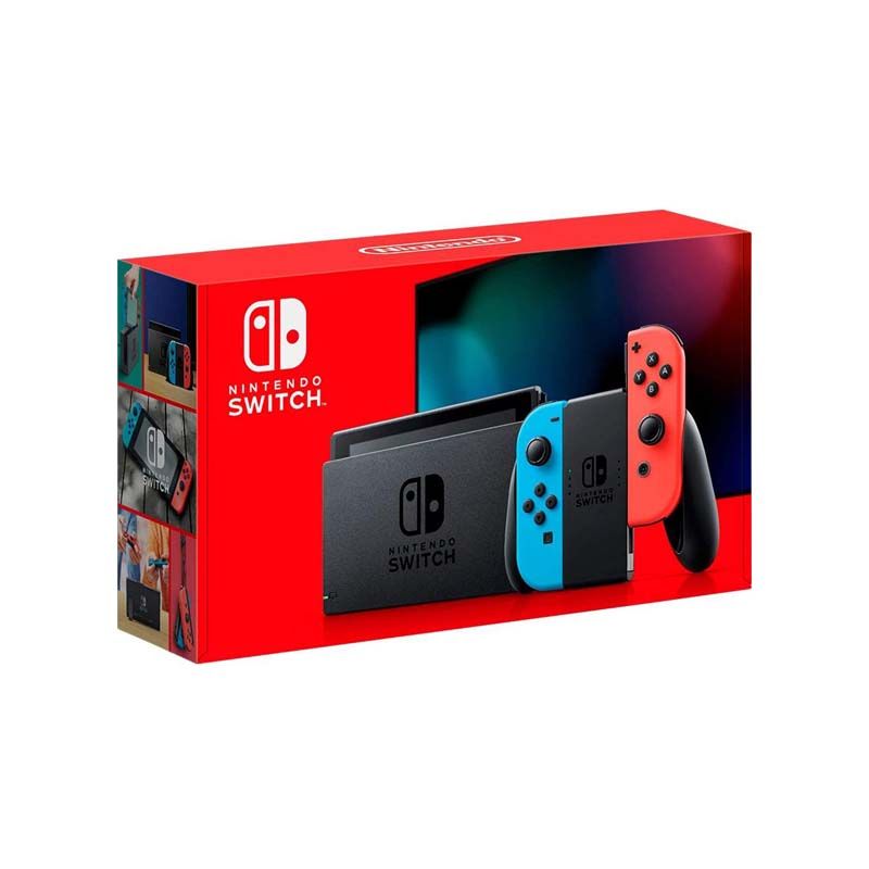 Nintendo Switch with Neon Blue and Neon Red Joy‑Con - Japanese Version