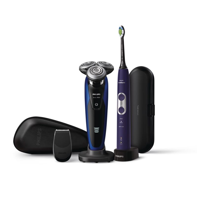 Philips Men's Care Kit Electric Shaver and toobrush Series 9000 S9188/12 Wet&Dry