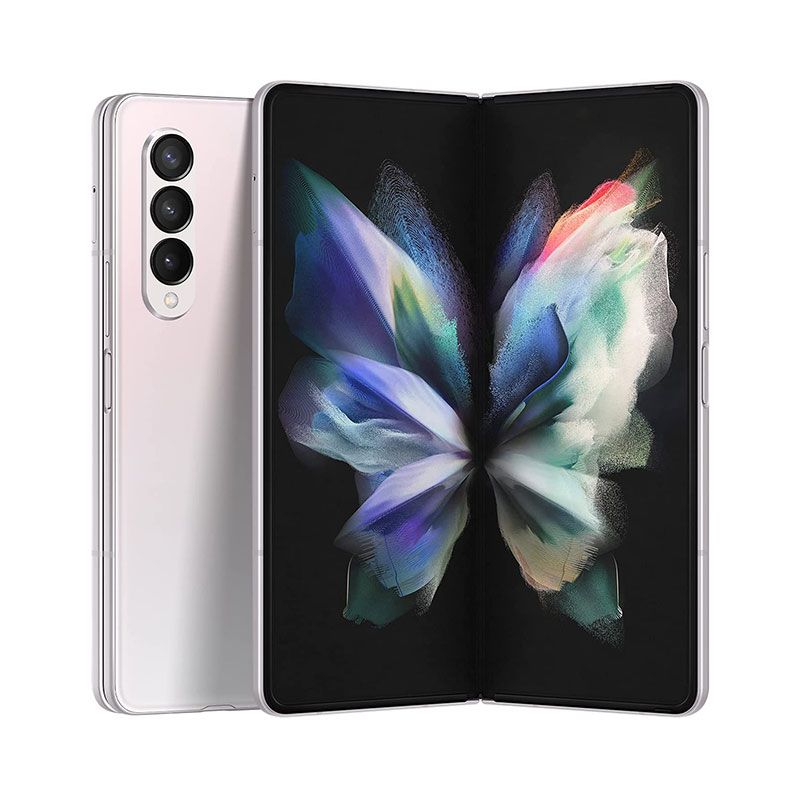 Samsung Galaxy Z Fold 3 256GB Factory Unlocked Android 5G Cell Phone Dual Sim Slot Smartphone Tablet 2-in-1 Foldable Dual Screen Under Display Camera - Phantom Silver