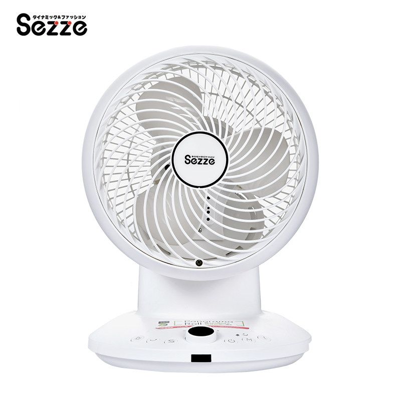 Sezze YK-646W/ YK-646GY Electric Fan, Air circulator 3D AI Control, Japanese Design