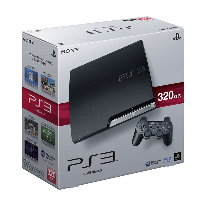 Second-Hand:Used PlayStation 3 2500/ 3000 Series HDD 320GB Game Console Built-in Games - Charcoal Black Unlocked - PS3