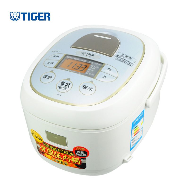 Tiger Electric Smart Rice Cooker JAW-A18C 5L 220V 50/60Hz 918W Japan Import -White