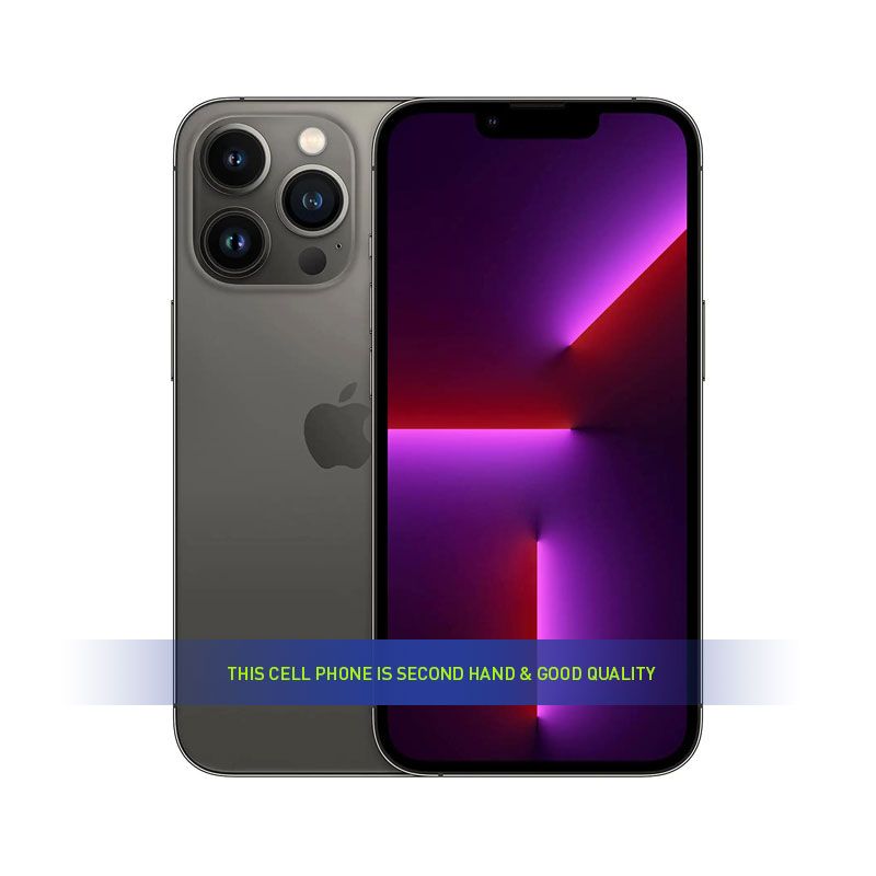 USED Apple iPhone 13 Pro 6.1-Inches Fully Unlocked Factory, Global International Network Carrier