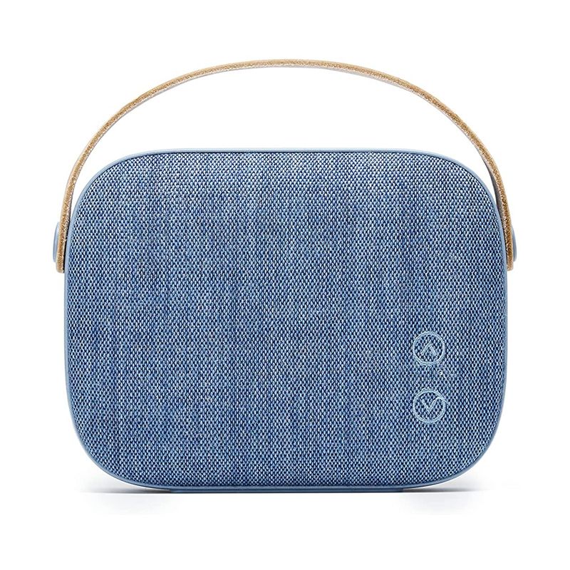 Vifa Helsinki Bluetooth Speaker, Hi-Resolution Bluetooth 4.0 Wireless Speakers, Portable Mini Speaker in Handle Bag Look, High-Performance Private Speaker with Stylish Appearance (2022 Version Aqua Blue)