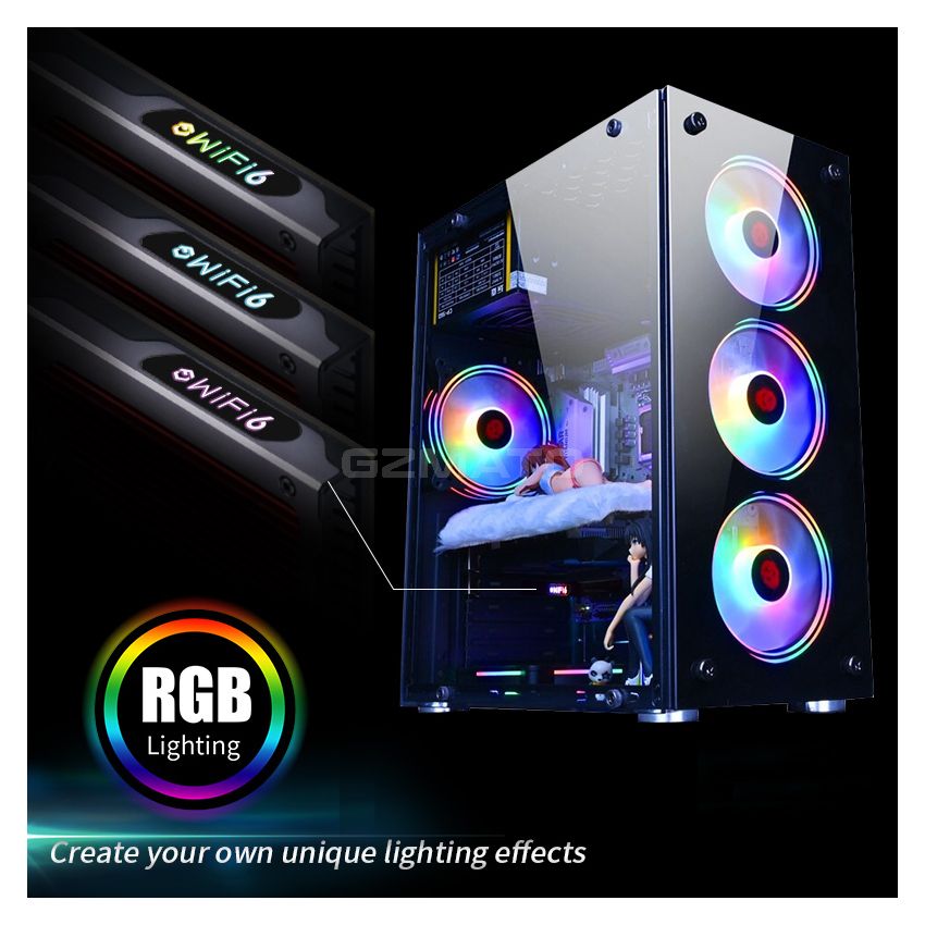 Intel PCIe Dual Band Adapter AX200 Wi-Fi 6 Bluetooth 5.1 Network WiFi Card 802.11ax/ac 2.4G 5G RGB Desktop PC