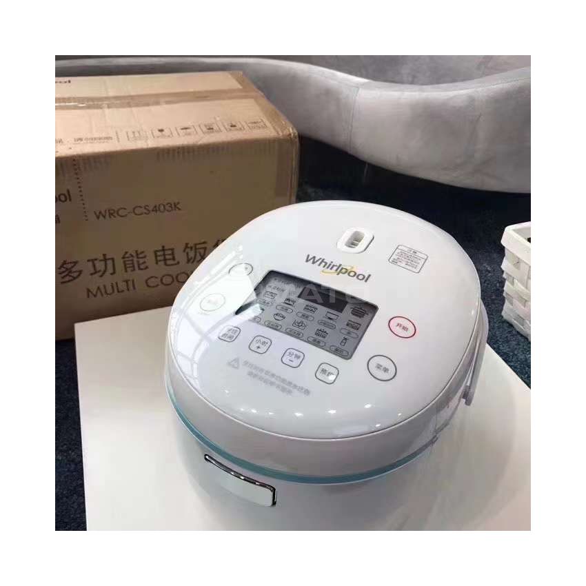 Whirlpool Smart Rice Cooker 4L WRC-CS403K 860W 220V Touch Panel with ceramic liner