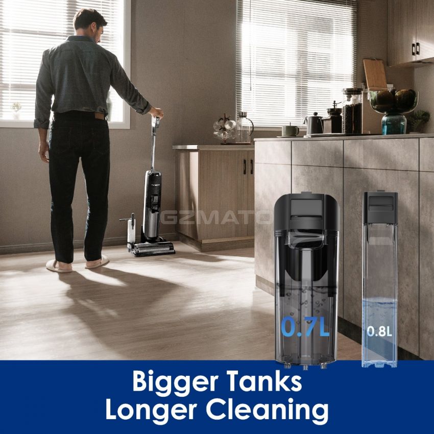 TINECO FLOOR ONE S5  PRO Wireless Intelligent Floor Scrubber (LCD - FW100100CN 220W) Household Vacuum Cleaner Mopping Integrated Cleaning - 2021
