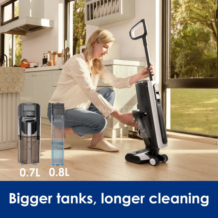 TINECO Wireless Intelligent Floor Scrubber FLOOR ONE 2.0 (LED - FW100400CN 220W) Household Vacuum Cleaner Mopping Integrated Cleaning - 2021
