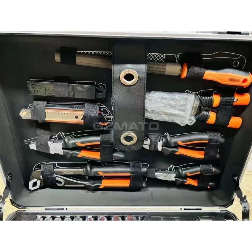 TACKLIFE HHK4B 136pcs Tool Set Hand Tools for Daily Use Househould Tool Kits for Maintenance Work Repair