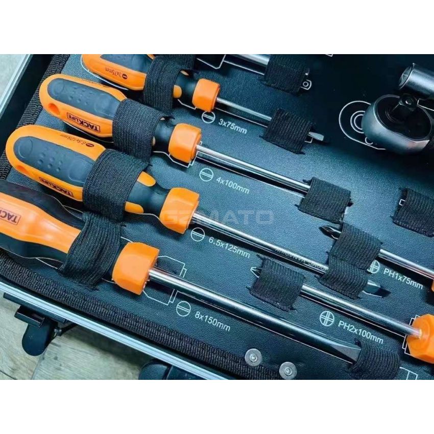 TACKLIFE HHK4B 136pcs Tool Set Hand Tools for Daily Use Househould Tool Kits for Maintenance Work Repair