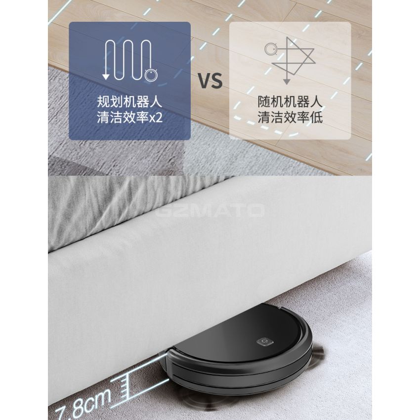 ECOVACS DEEBOT K680 Robot Vacuum Cleaner, S-Shaped Systematic Movement