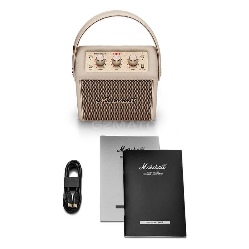 Marshall Stockwell III Portable Bluetooth Speaker - Cream