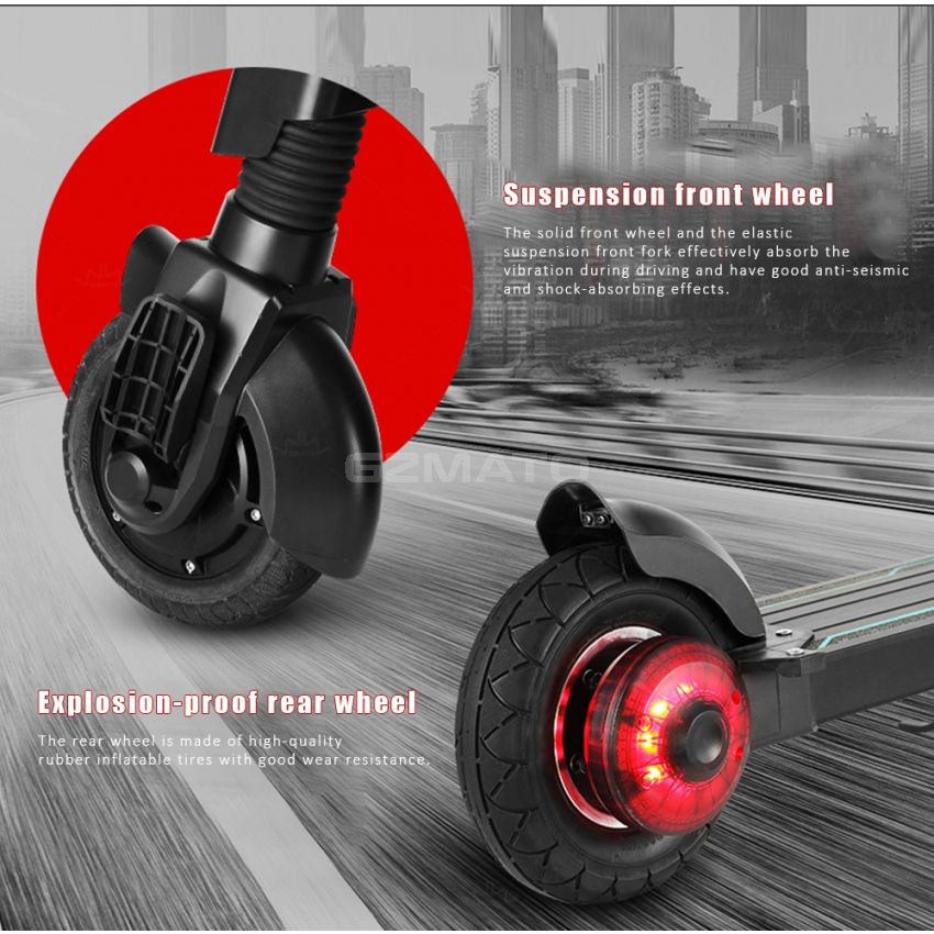 WW WWBETTER W - 007A Dual Use Electric Scooter Smart Folding Bike - Black