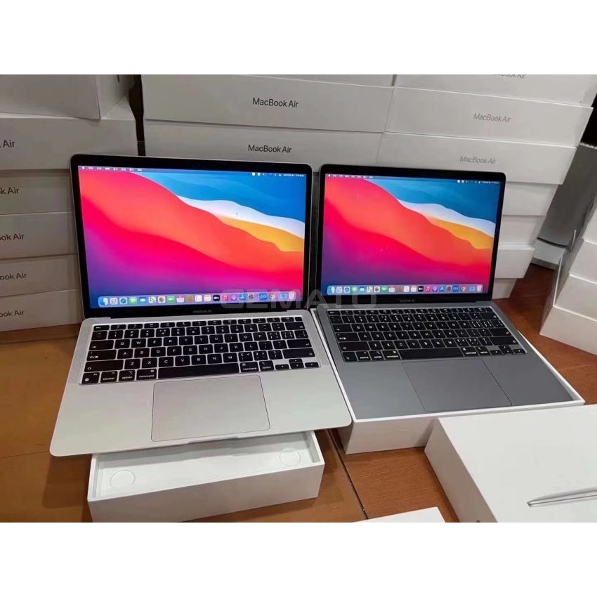 USED Apple MacBook Air 13-Inch CN Version M1 Chip 8-Core RAM 8GB 256GB Retina Display with True Tone, Touch ID- 2021-N93 Silver