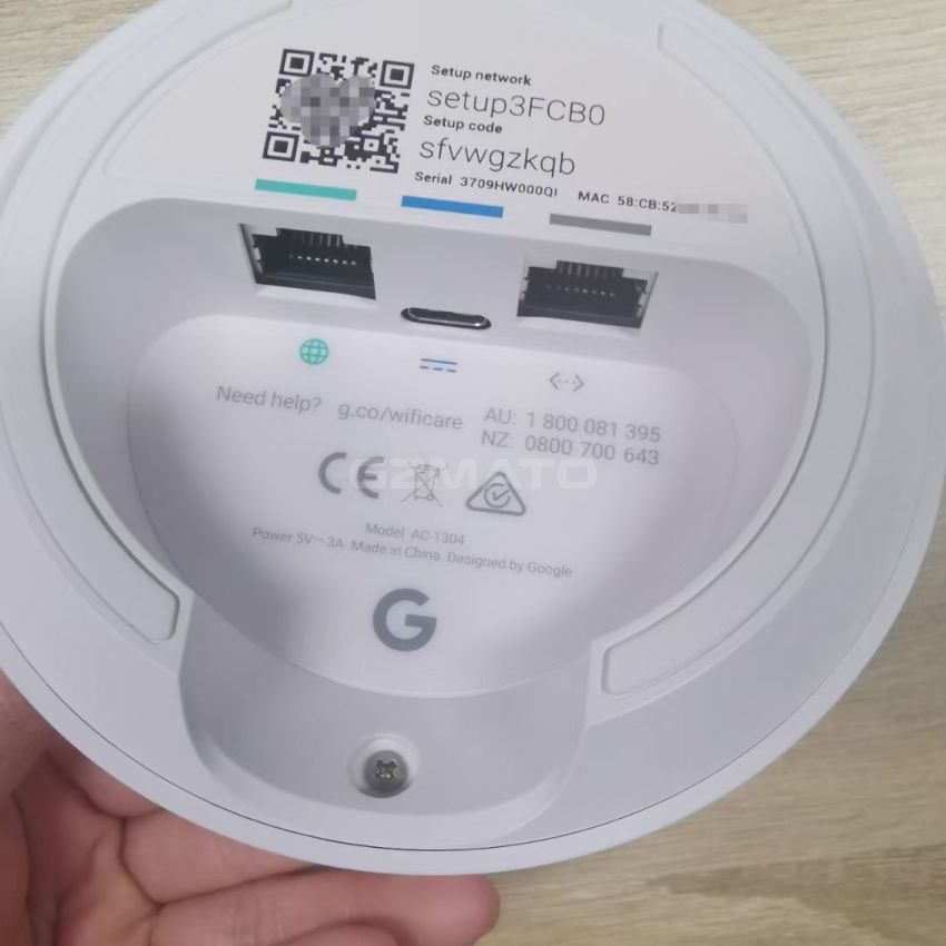 Google AC-1304 WiFi System 1 Pack Solution Single WiFi Point Router for Whole Home Coverage