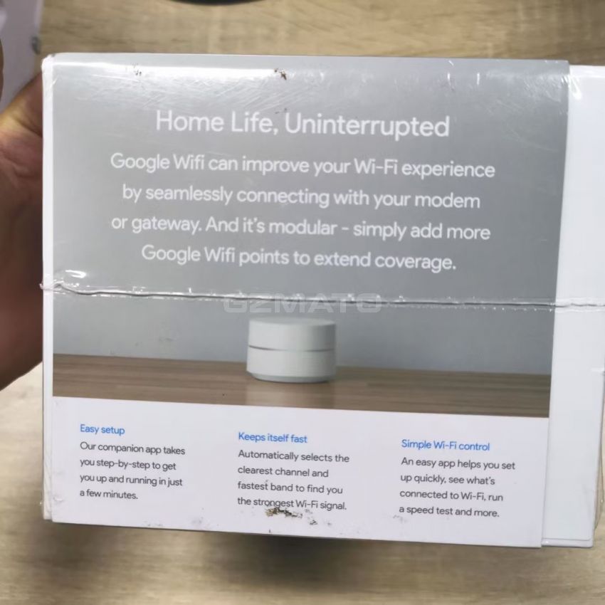 Google AC-1304 WiFi System 1 Pack Solution Single WiFi Point Router for Whole Home Coverage