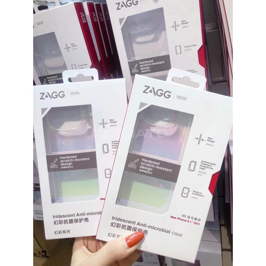 ZAGG ISOD Crystal Palace Clear Case with Advanced Impact Protection, Slim, Tough Design for Apple iPhone 13 – Clear